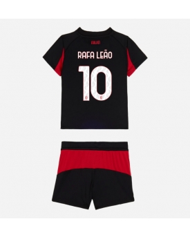 AC Milan Rafael Leao #10 Maglia Gara Casa Repliche 2025-26 Bambino Maniche Corte